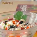 Ensalada de arroz con tomates secos