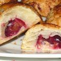 Bocaditos de hojaldre con cerezas