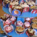 Cumple de Mateo 3 Minicupcakes variados