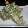 TORTILLA DE ESPINACAS , ATÚN Y PHILADELFIA.