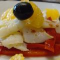Ensalada de bacalao con naranjas sobre cama de[...]