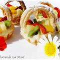 Canastitas de Hojaldre con Fruta