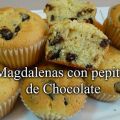 Magdalenas con pepitas de chocolate