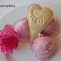 Helado cremoso de fresa