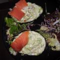 Retos número dos: AGUACATES RELLENOS DE SALMÓN