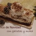 Tronco de navidad con galletas