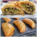 Empanadillas de guisantes, morcilla, manzana y[...]