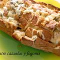 Pan relleno de quesos