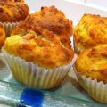 Muffins Salados de Jamón, Queso Brie y Tomate