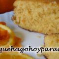 Bizcocho de yogur y naranja