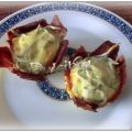 CESTITAS DE JAMÓN CON GULAS AL PIMIENTO AHUMADO