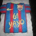 Tarta camiseta del Barça