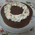 Pastel de mousse de chocolate