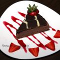 Tarta triple chocolate y queso