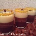 Vasitos de Tres Chocolates