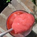 Sorbete de naranja y fresa