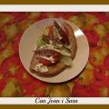 TOSTA VEGETAL CON ANCHOAS