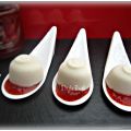 BOMBONES DE QUESO CON MERMELADA DE PIMIENTO