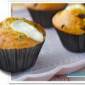 Muffins con chocolate y queso