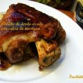 Codillo de cerdo asado con salsa de mostaza