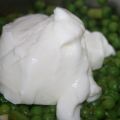 sopa fria de guisantes / kalte Erbsensuppe