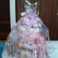 Tarta de pañales para Lara