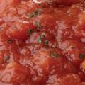SALSA DE TOMATES CON ALBAHACA
