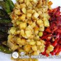 Fritura de verduras 3 colores