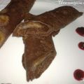 Filloas de chocolate y platano