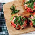 Hongos portobello gratinados