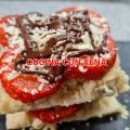 Milhojas saladas de fresas al chocolate