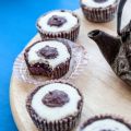 cupcakes + mermelada + chocolate blanco