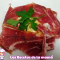 Receta de revuelto de gambas con jamón