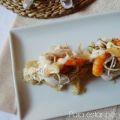 Merluza rellena de gulas y langostinos