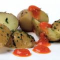 Patatas al horno con romesco