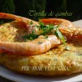Tortilla de gambas y langostinos