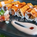 Canelones de surimi rellenos