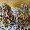 Chocolate and banana cupcakes y mis tarjetas!