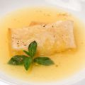 Sopa de naranja con brick