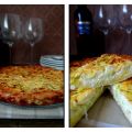 Tarta salada de puerros