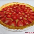Tarta de fresa con crema pastelera