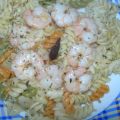 ESPIRALES CON GAMBAS AL AJILLO... RECETA DE TITO