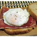 Tosta de jamón y huevo