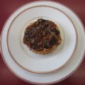 TARTITAS DE SETAS CON JAMÓN AL CABRALES