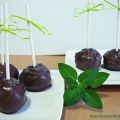 Cake pops de chocolate negro y menta