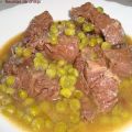 CARRILLADA DE TERNERA CON GUISANTES