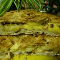 PASTEL DE PASAS CON MANZANAS