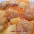 Albóndigas de pollo (Multicook Pro de Tefal)