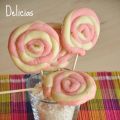 Galletas de vainilla y fresa