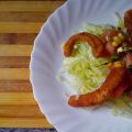 Ensalada de calamares rebozados